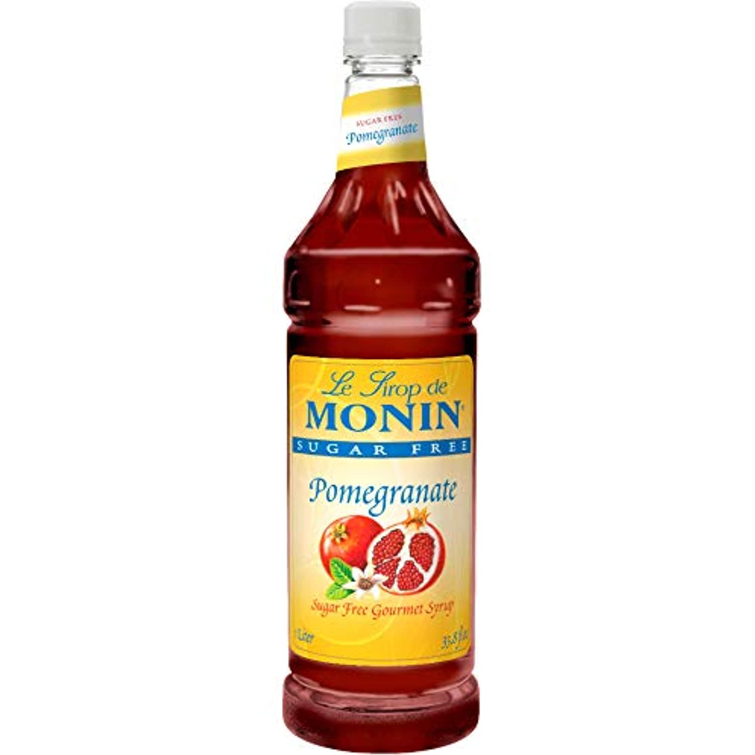 Monin Sugar Free Pomegranate Syrup, 33.8-Ounce Plastic Bottle B1483