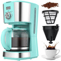 Blue 12-Cup Programmable Drip Coffee Maker X675693