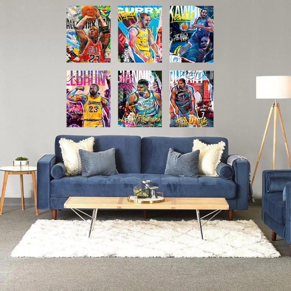 Set of 9 Unframed 8"x10" Basketball Sports Poster B2012
