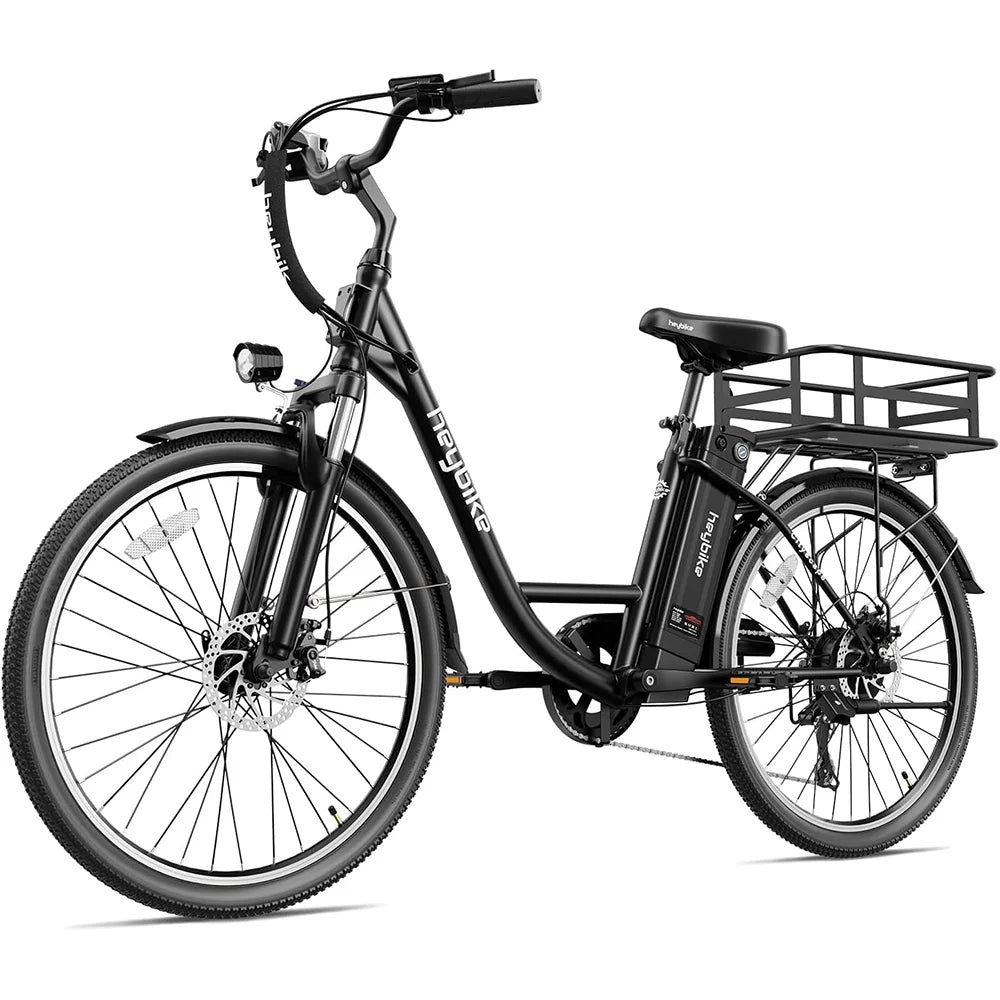 Electric City Cruiser Bicycle 26" 7-Speed Electric Bike with Removable Battery P696
