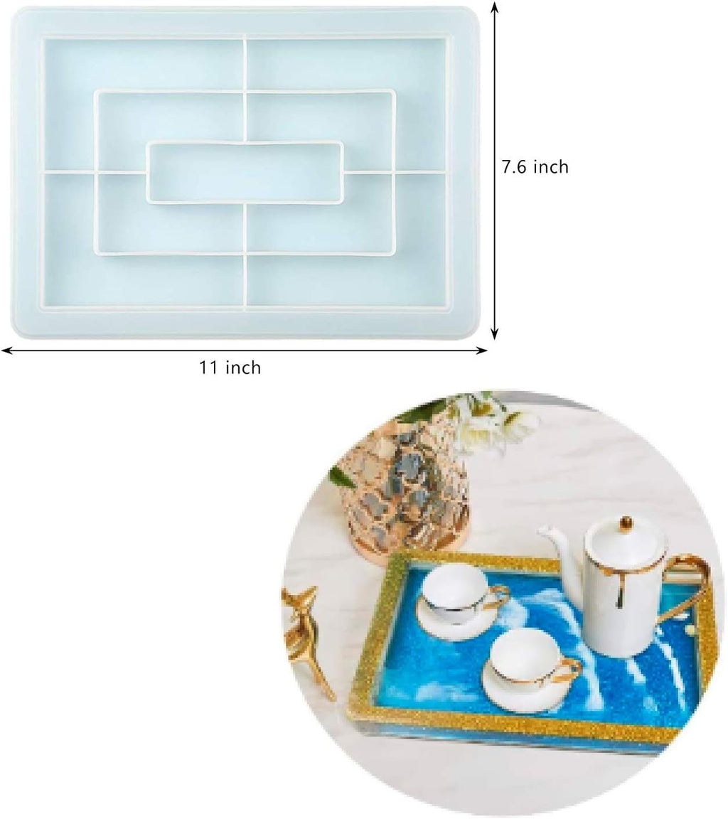 Rectangle Silicone Rolling Tray Molds F3671