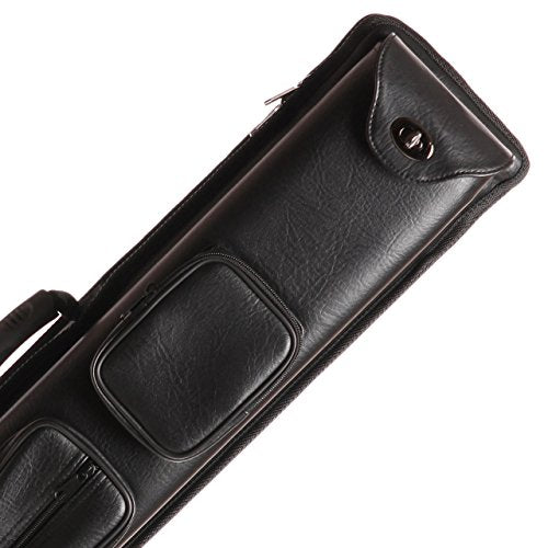 Black Leatherette 3 Butt 5 Shaft Combo Cue Case X534