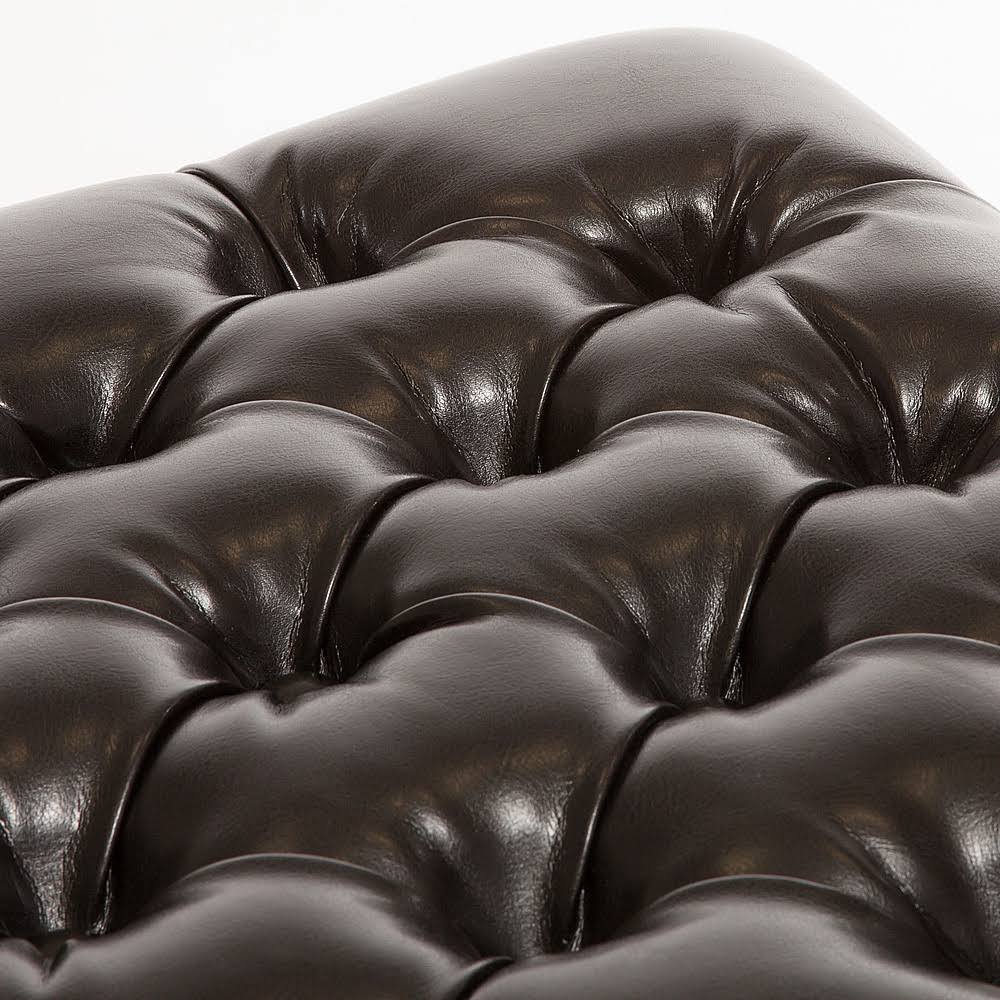 Espresso Tufted Storage Ottoman W47193