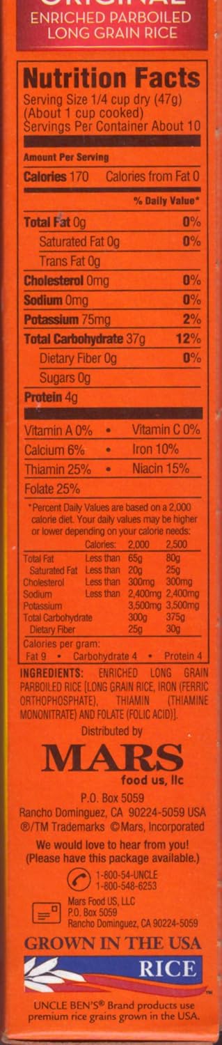 16 oz Parboiled Long Grain Rice H250
