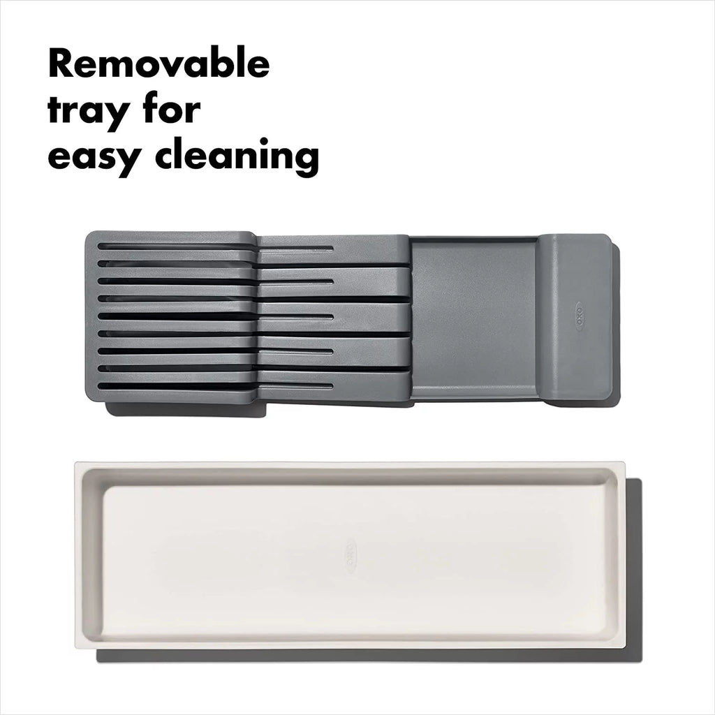 Compact Knife Drawer Organizer White L732471