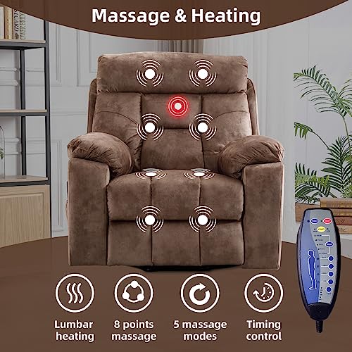 Camel Large Power Lift Recliner Chair with Massage and Heat M111611