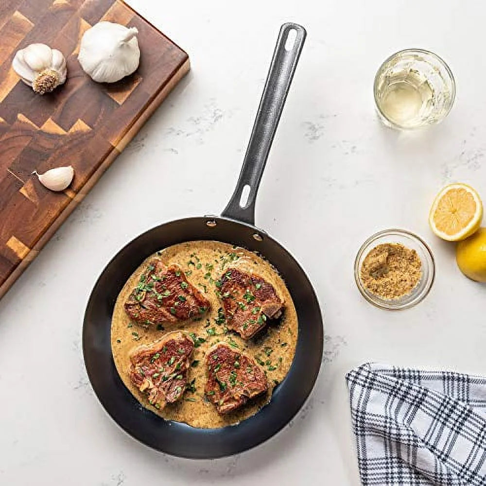 Blue Steel 2 Piece Fry Pan Set, 10-Inch & 12-Inch S851