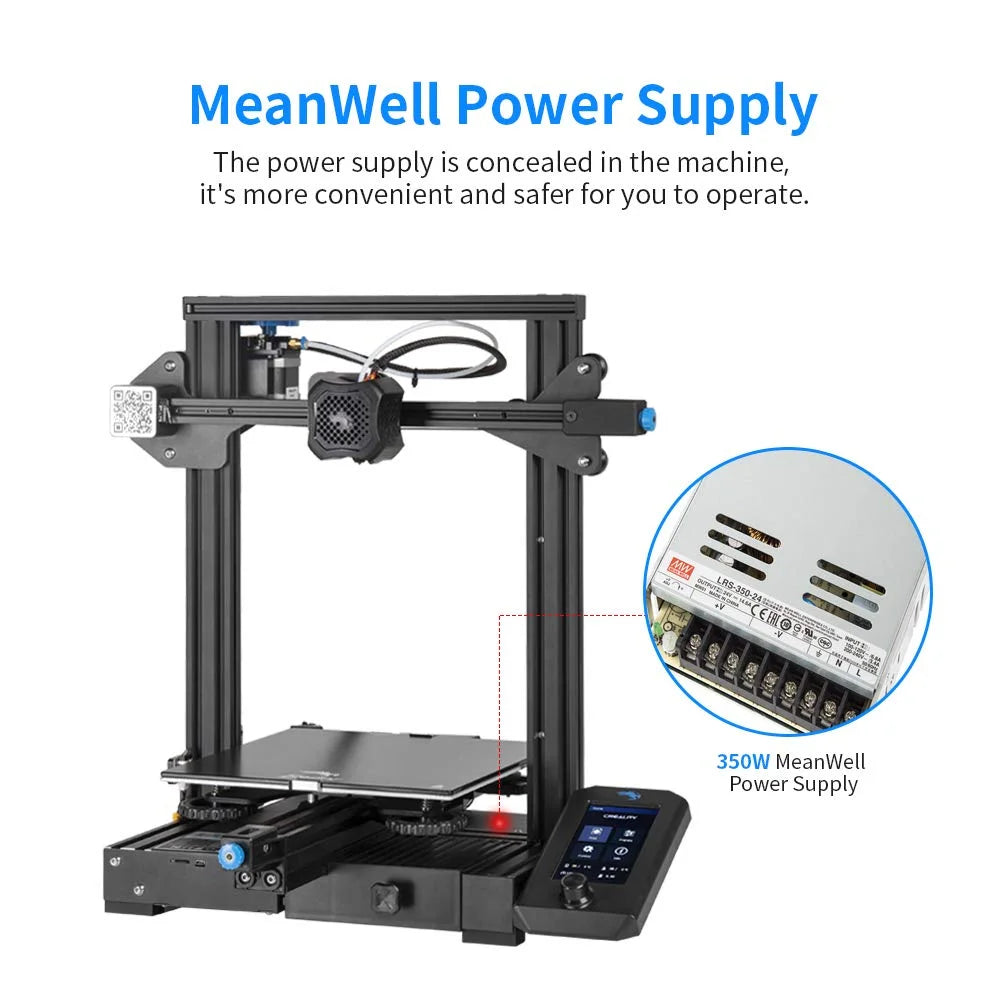 3D Printer Printing Size 220x220x250mm Aluminum Black E739