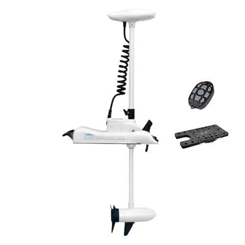 12V 55LB 48 Inch Shaft Bow Mount Electric Trolling Motor with Remote Control J851