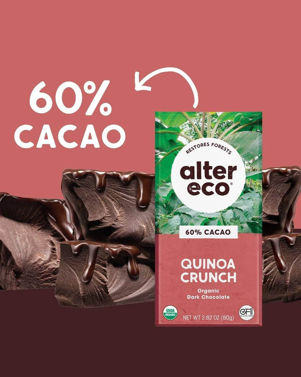 Organic Dark Chocolate Quinoa 2.82 oz Pack of 3 C16768