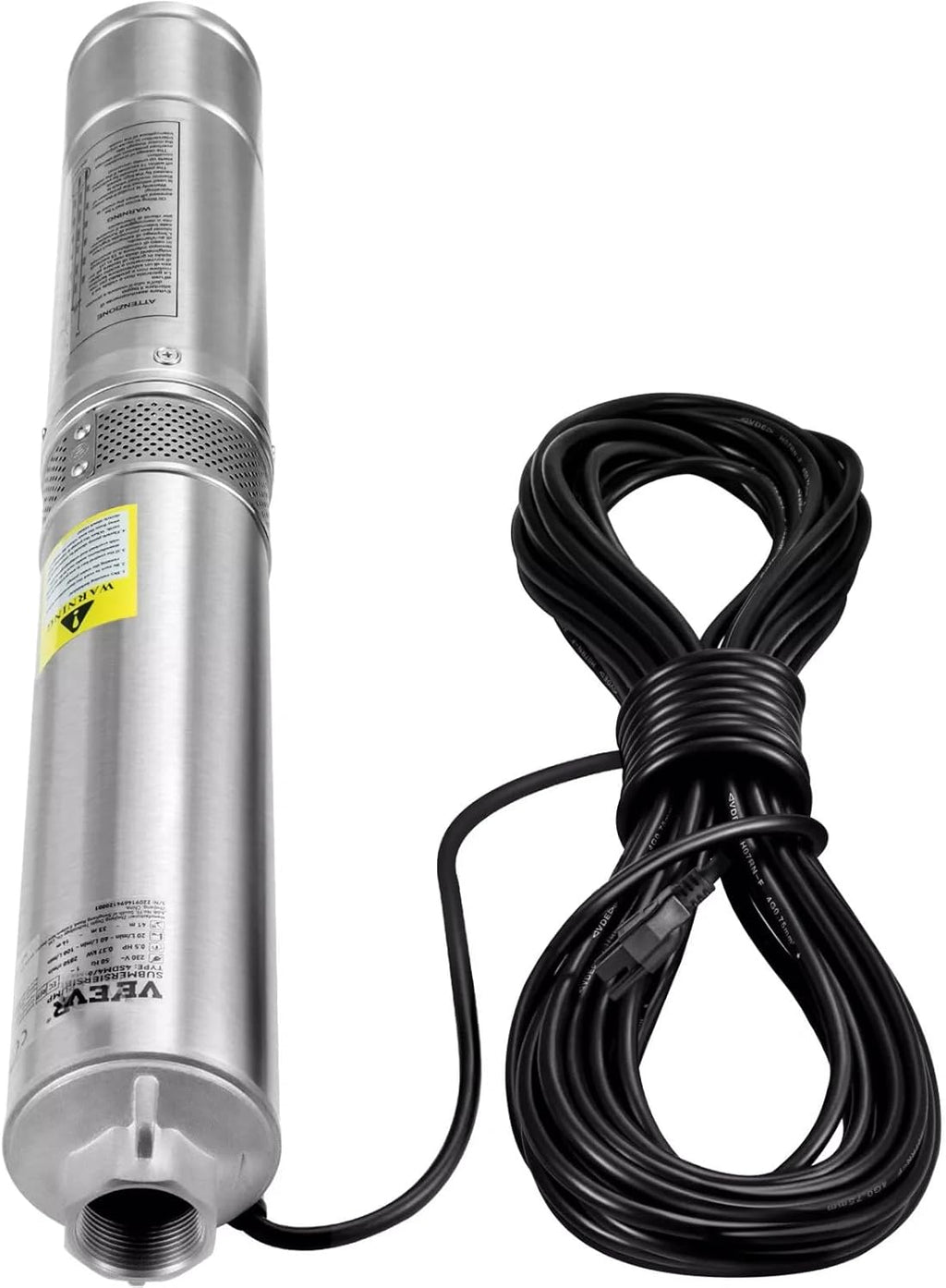 1/2HP 4" Deep Well Submersible Pump 28GPM 167ft Stainless Steel 115V S362