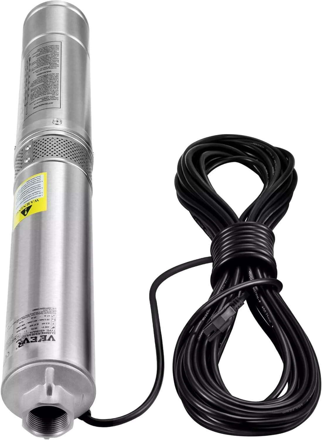 1/2HP 4" Deep Well Submersible Pump 28GPM 167ft Stainless Steel 115V S362