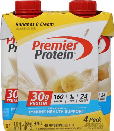 30g Shakes Bananas and Cream, 44 Fl Oz, Pack of 4 I8922