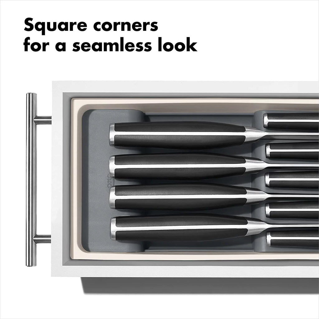 Compact Knife Drawer Organizer White L732471
