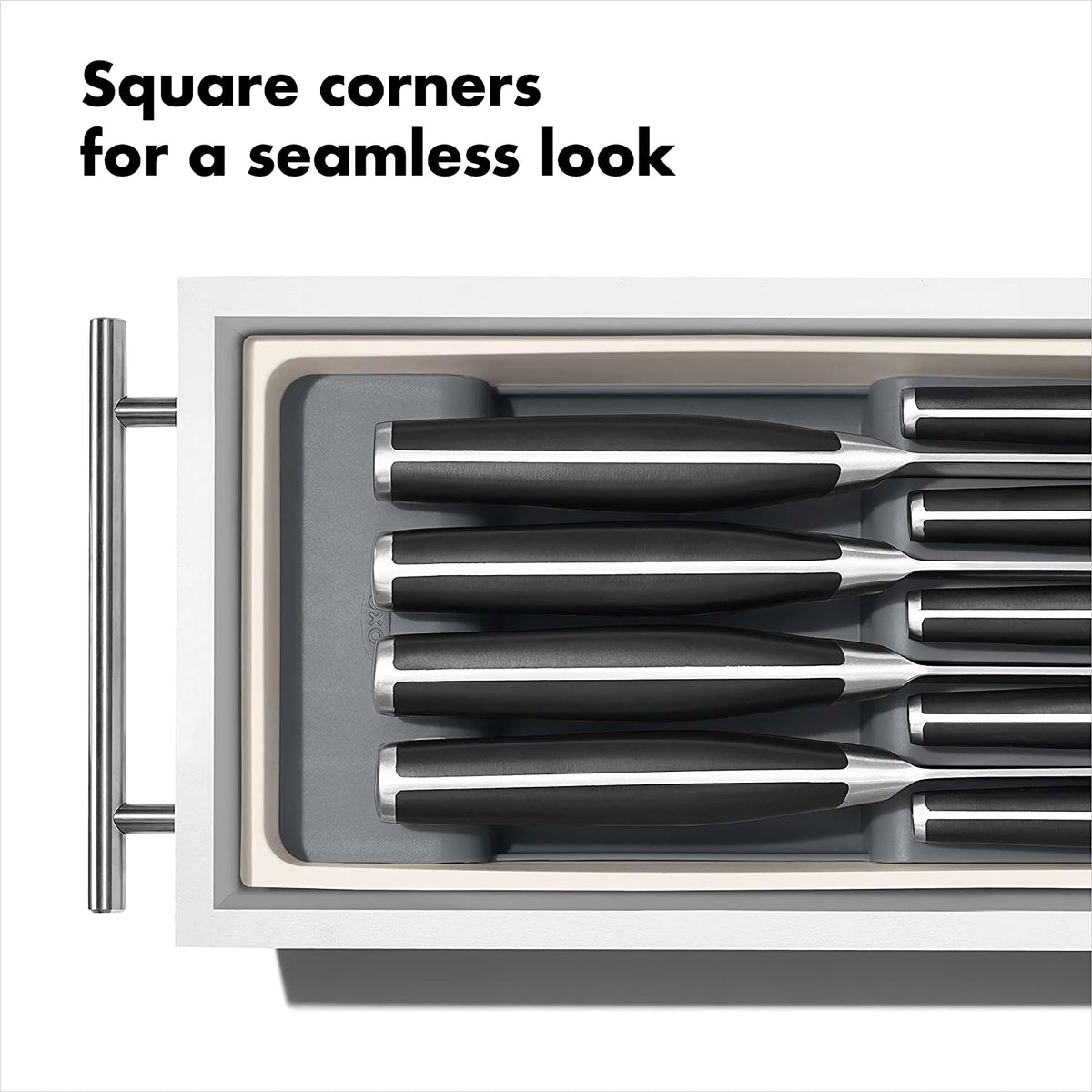 Compact Knife Drawer Organizer White L732471