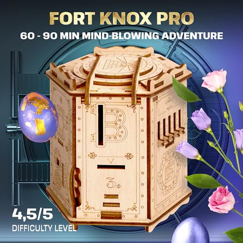 Wooden Puzzle Box with Hidden Compartment A75135