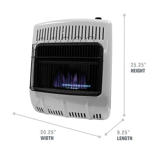 20,000 BTU Blue Flame Vent Free Propane Heater H3391