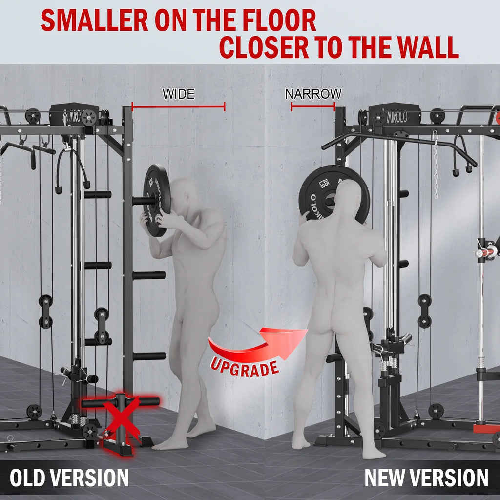 2000lbs Squat Rack with Weight Bench Combo S7138
