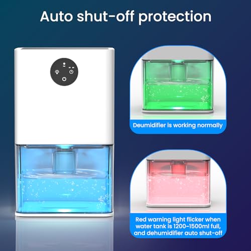 50 OZ Small Dehumidifier with Auto Shut Off M896