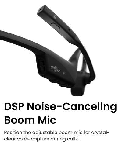 Open-Ear Bone Conduction Wireless Bluetooth Computer Headset with Noise Canceling Mic J75262
