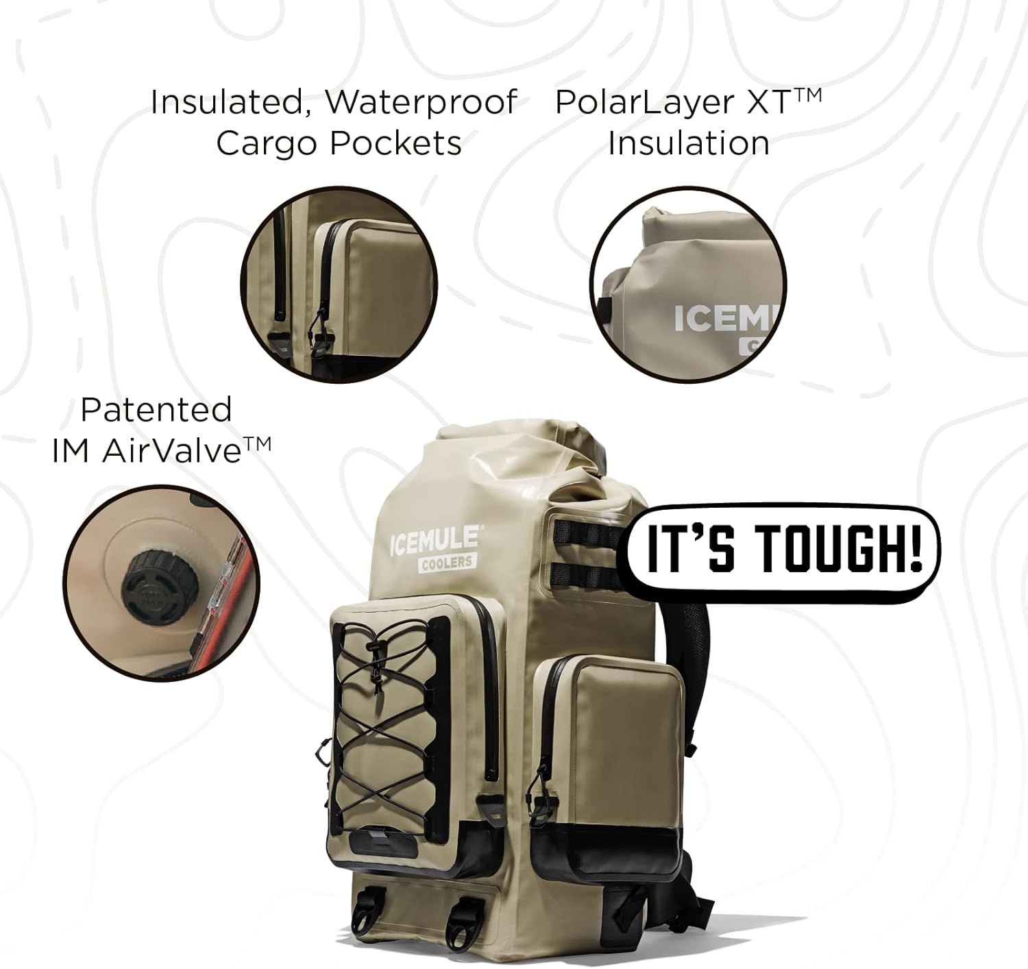 30 Liter Waterproof Soft Sided Cooler Backpack J81457