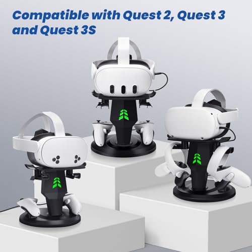 VR Charging Stand for Quest 3, Quest 3S, Quest 2 Headset D64974