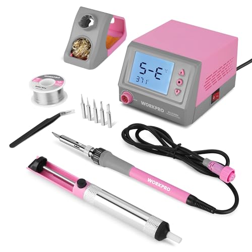 60W Digital Display Soldering Station with 5 Extra Iron Tips F10086