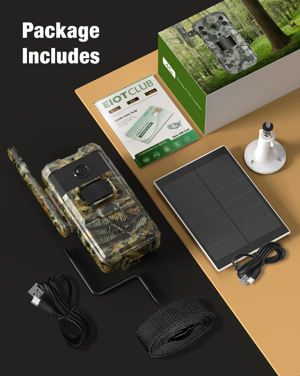 4G LTE Cellular Trail Camera with Solar Power G225567