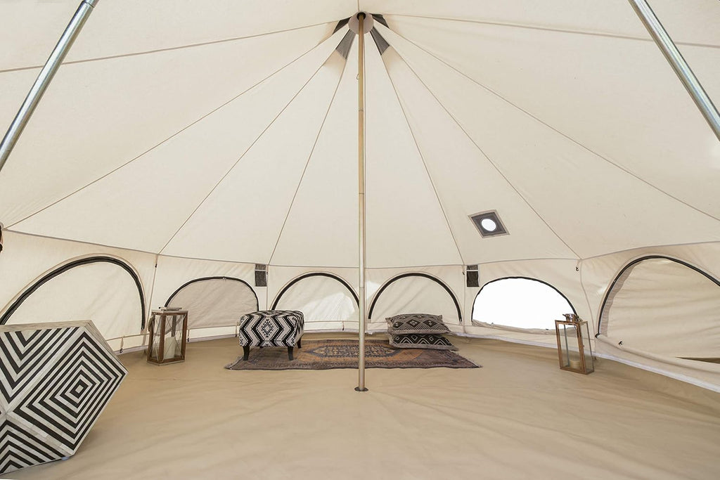 Canvas Bell Tent with Stove Jack T658