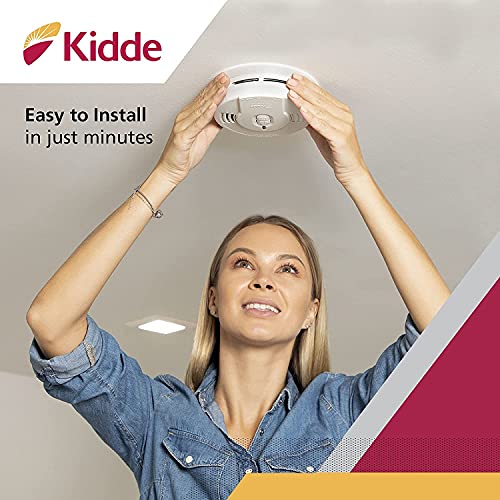 10-Year Battery Powered Smoke Detector with LED Warning Light Z57246