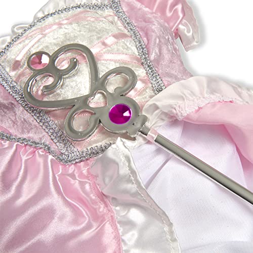 3 pcs Pink Gown Tiara Wand Costume Set D423915