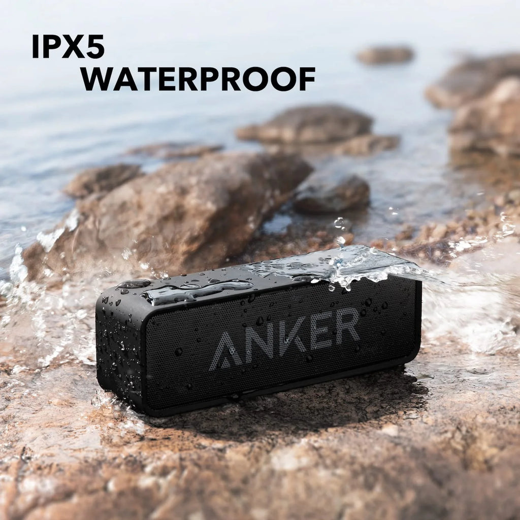 Black Portable Bluetooth Speaker Waterproof 24H Playtime G614107