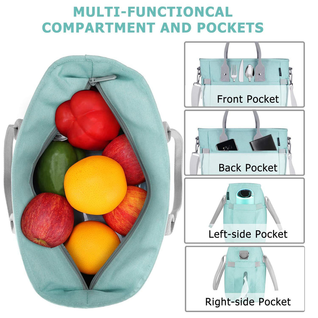 Large Insulated Lunch Tote with Shoulder Strap E8674