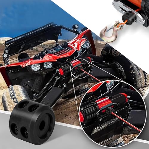 Black Trailer Winch Cable Hitch Stopper with Metal Installation Tool A15350
