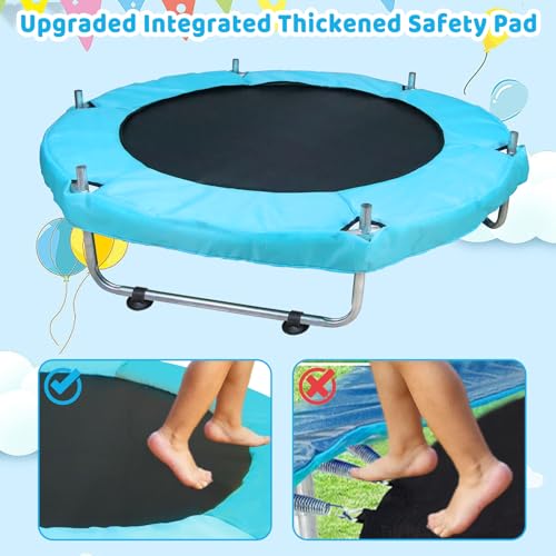 55'' Small Trampoline with Safety Enclosure Net N822119