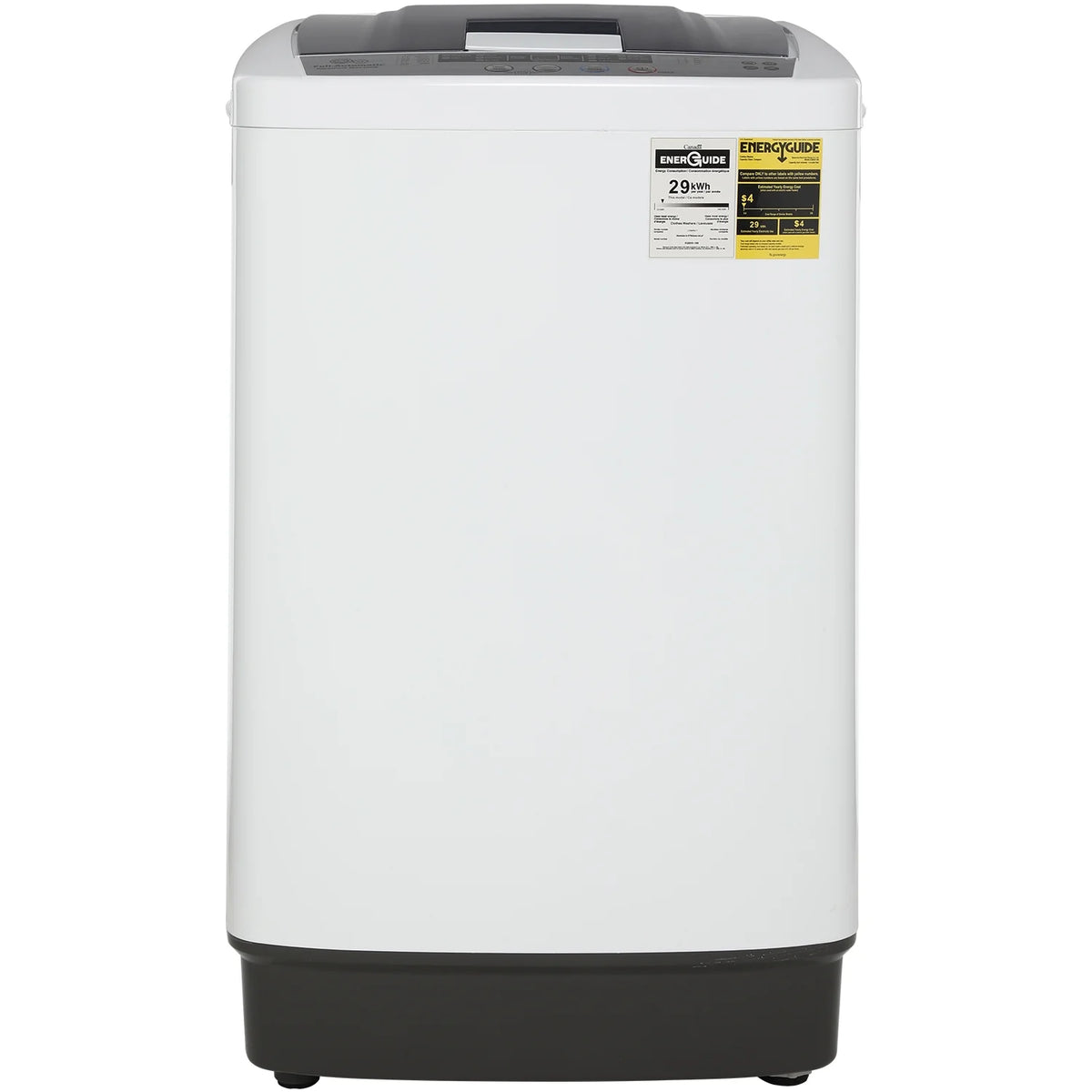 17.8 lb. Capacity Portable Washer and Dryer Combo with Clear Lid R329694