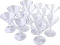12-Count Clear Plastic Martini Glasses V1767