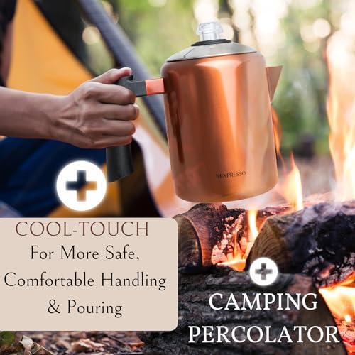 52 oz 12 Cup Stainless Steel Coffee Percolator H94822