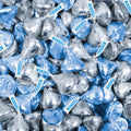 2 lb Light Blue & Silver Hershey's Kisses Candy B485