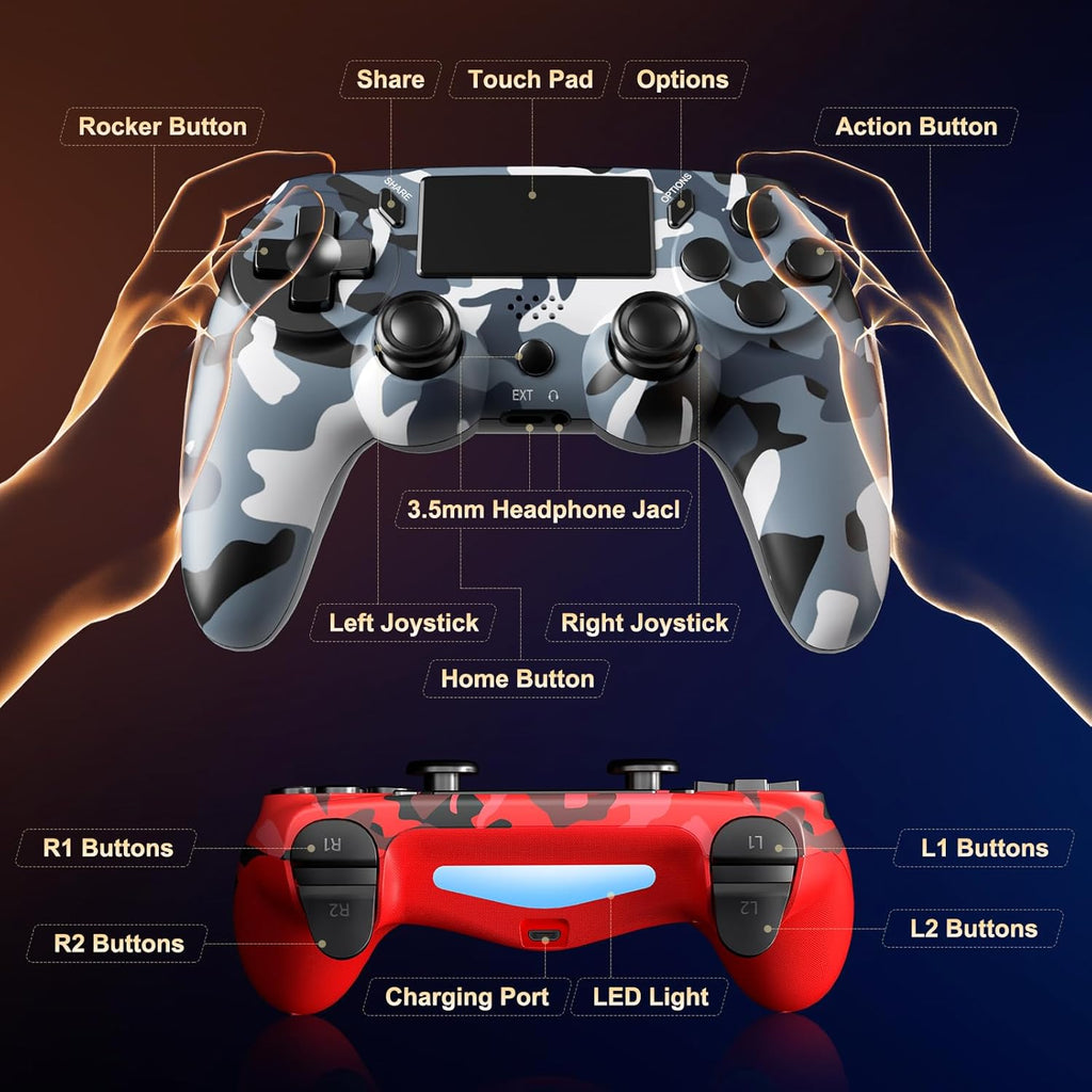 2 Pack Wireless Controller for PS4 B872