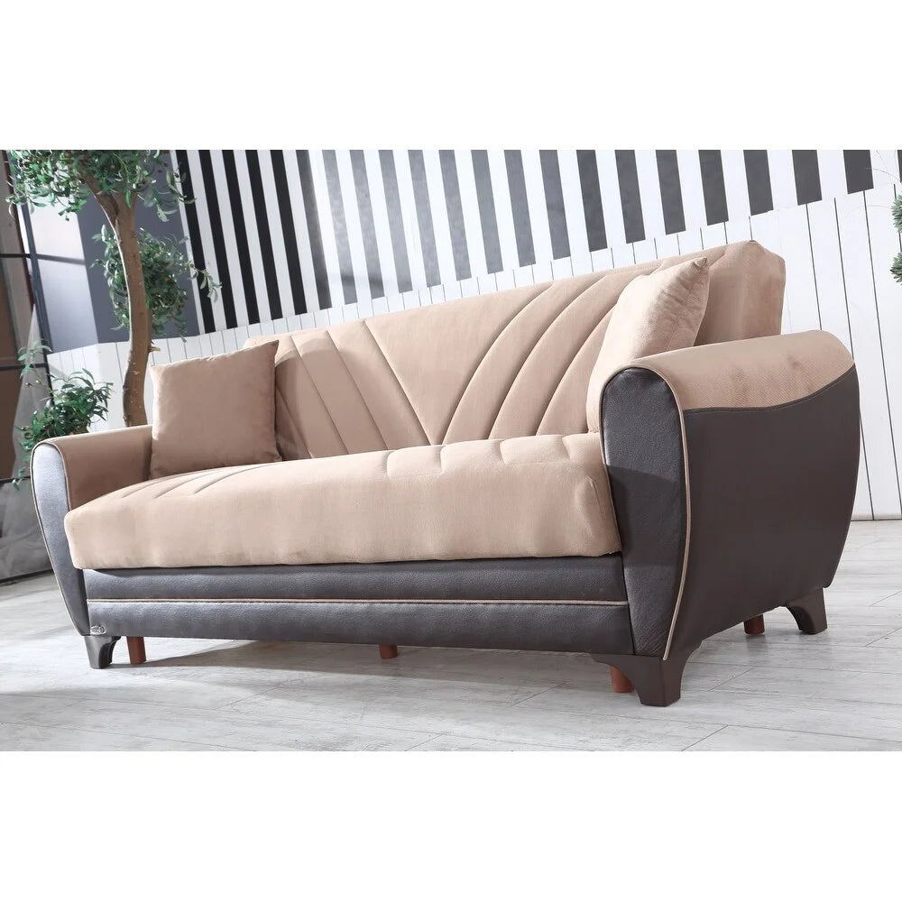 Grey 3-piece Sofa Loveseat Arms Chair Set D78063