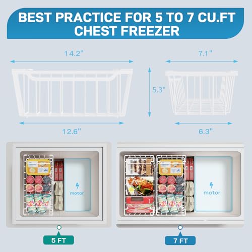 Black 4 Pack Stackable Freezer Organizer Bins P213