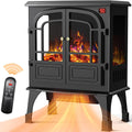 24'' Electric Fireplace Heater with Remote Control, 3D Realistic Flame, 750/1500W K282379