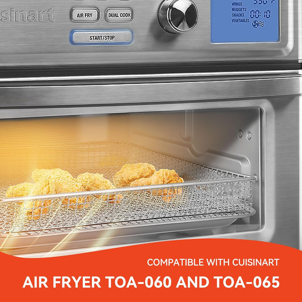 Stainless Steel Air Fryer Basket and Baking Tray (1 Set) S203207