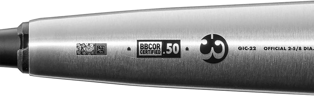 Silver/Black BBCOR Baseball Bat 33/30 H971