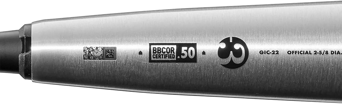 Silver/Black BBCOR Baseball Bat 33/30 H971