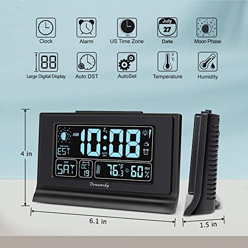 Auto Set Digital Alarm Clock with 5 Inch Large Display A716