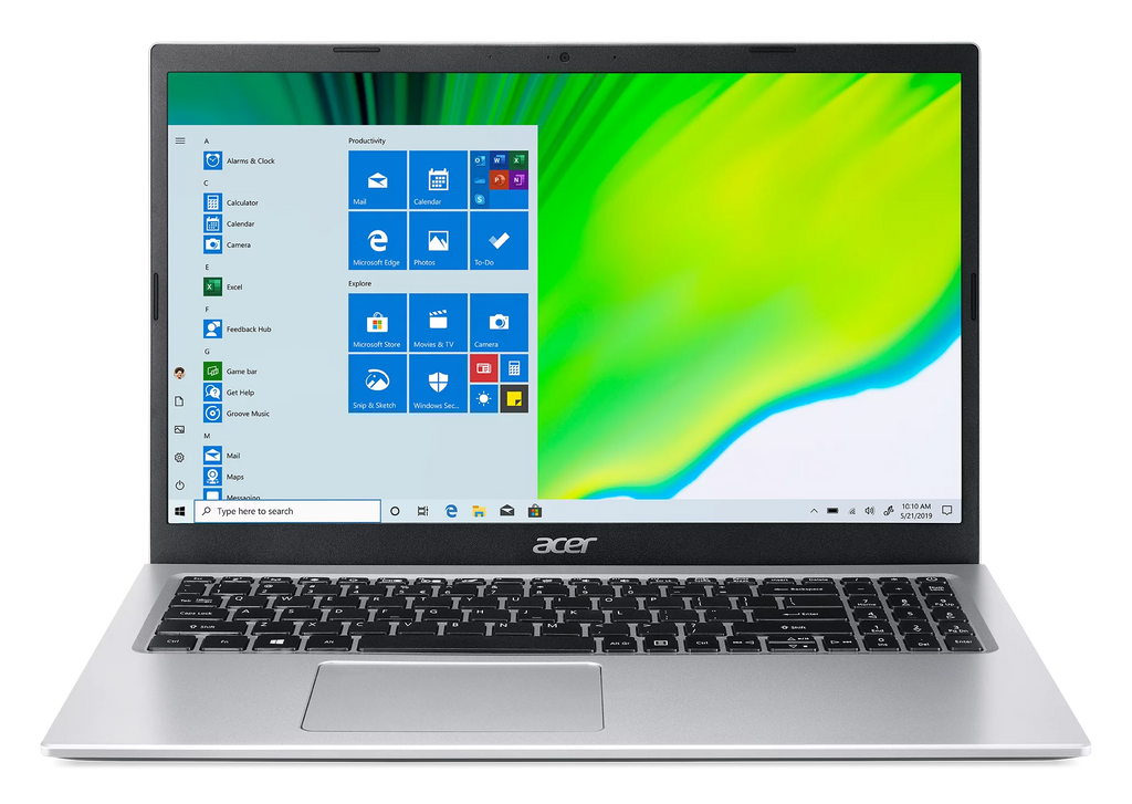 15.6" Full HD Display Intel Celeron N4500 4GB DDR4 128GB eMMC Pure Silver Windows 11 Home Laptop W286225