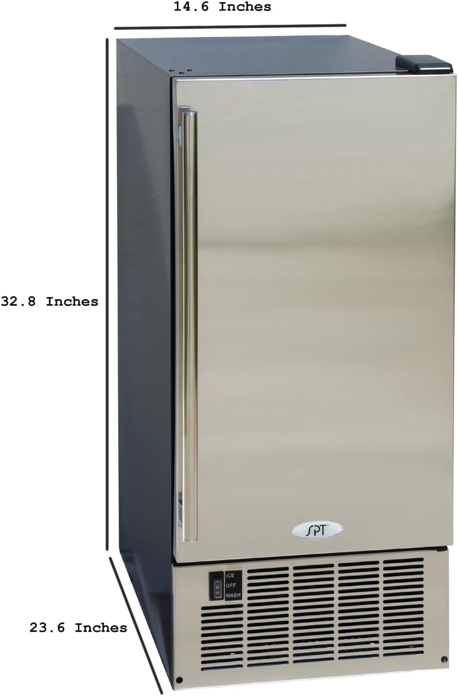 50LBS Stainless Steel Under-Counter Ice Maker W157