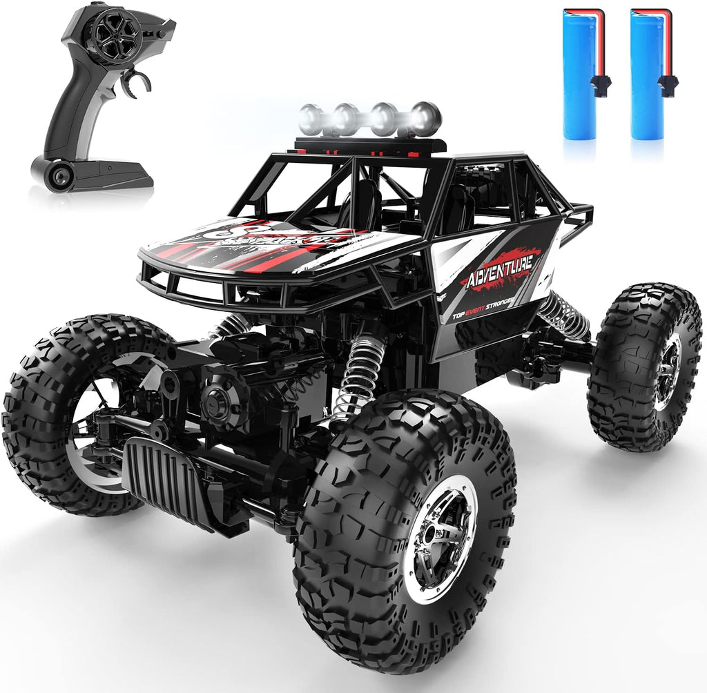 4WD Off Road Remote Control Truck with Metal Shell LED Headlight Pack of 2 C877805